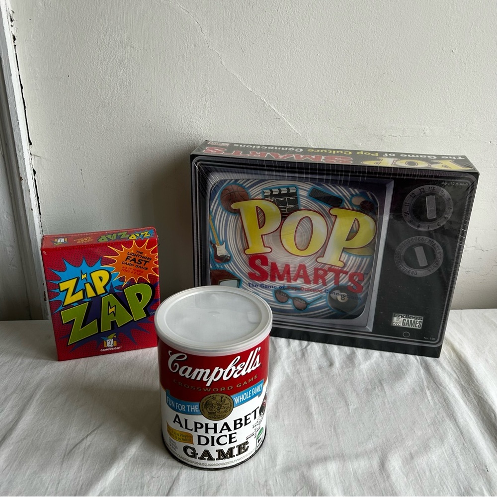 Lot of 3 New Card, Dice, & Board Games